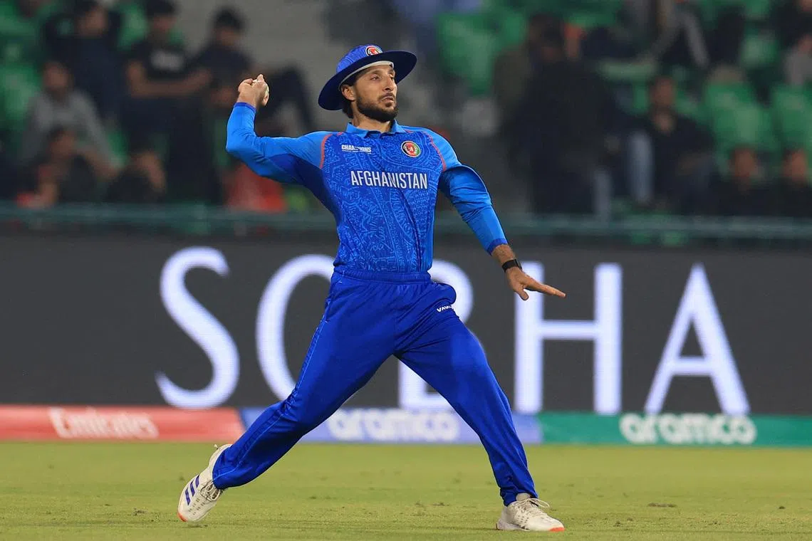 Cricket - ICC Men's Champions Trophy - Group B - England v Afghanistan - Gaddafi Stadium, Lahore, Pakistan - February 26, 2025 Afghanistan's Rahmat Shah in action REUTERS/Akhtar Soomro