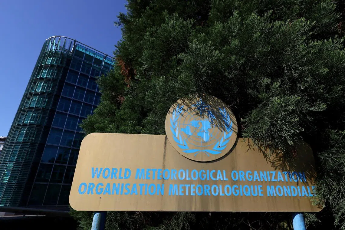 FILE PHOTO: A World Meteorological Organization (WMO) headquarter is pictured before a news conference to launch state of global climate report at the United Nations in Geneva, Switzerland, May 18, 2022. REUTERS/Denis Balibouse/File Photo