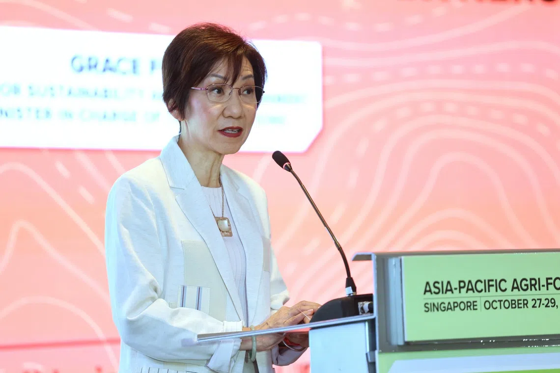 Minister for Sustainability and the Environment and Minister-in-charge of Trade Relations Grace Fu will chair the Meeting of ASEAN Ministers on Agriculture and Forestry from Oct 27-31.