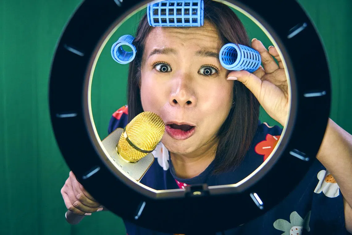 Popular “aunty” character of Charlene Huang