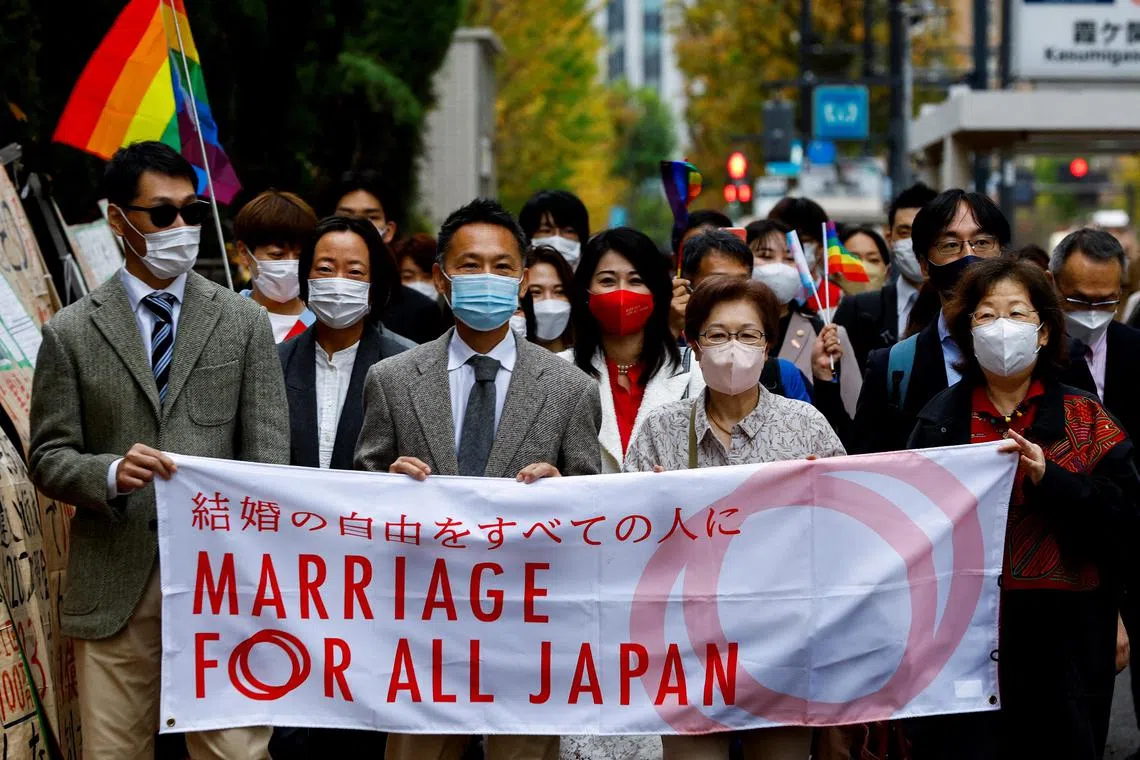 Japan is the only country among the Group of Seven wealthiest nations that does not recognise same-sex unions.