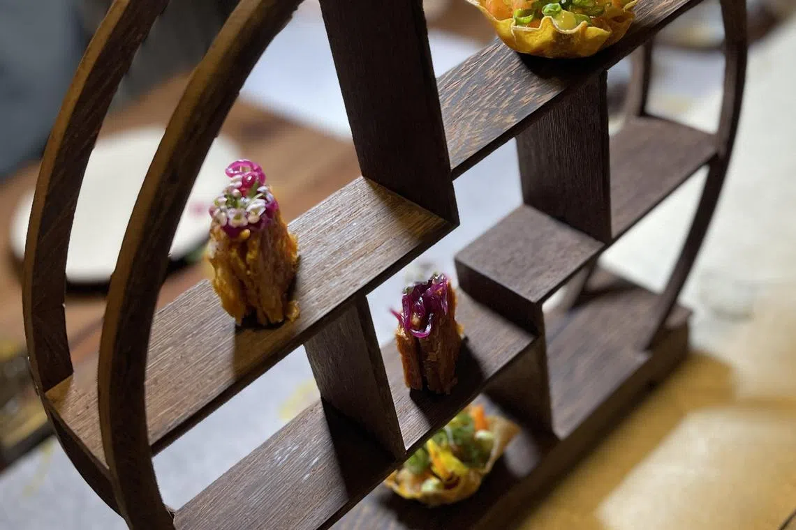 Small bites from Chez Kai, which has only fixed-priced menus and does not offer any a la carte options.