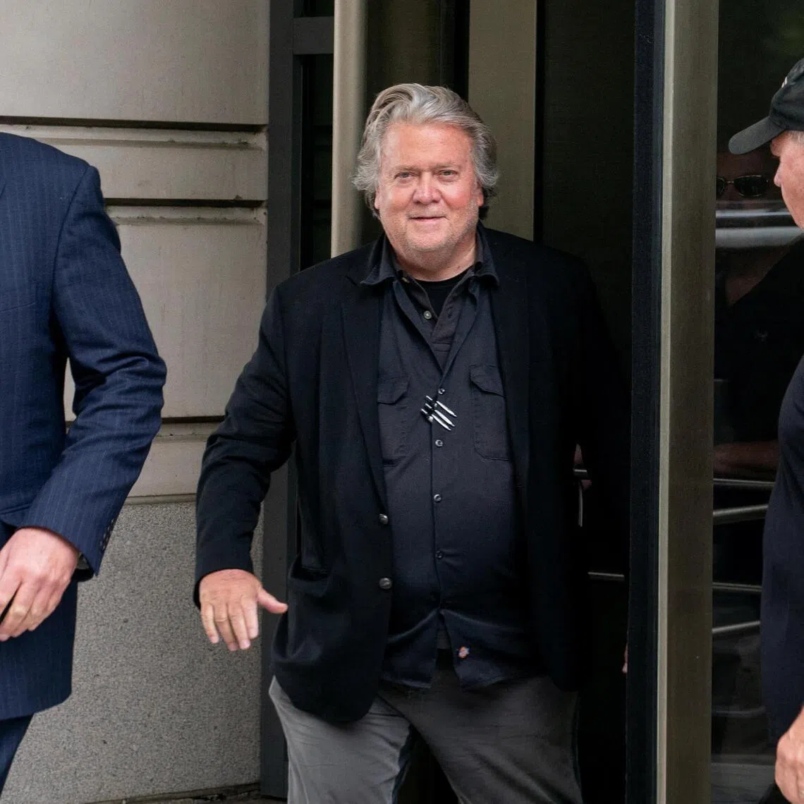 Former White House Chief Strategist Stephen Bannon leaves the federal courthouse in Washington, on June 6, 2024.