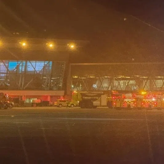 A Fire and Emergency New Zealand spokesperson said crews were attending the fire alongside the airport’s own fire brigade.