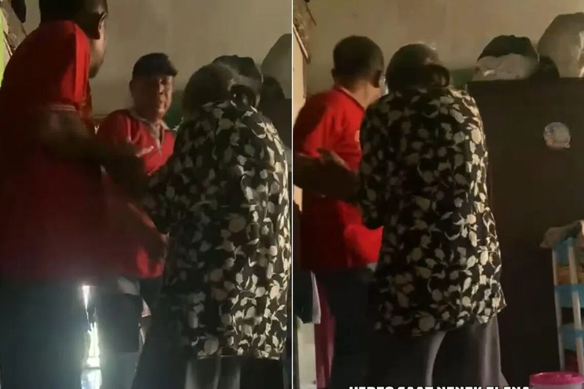 Ms Elina Widjajanti, a 79-year-old woman from Surabaya, with Deputy Mayor Armuji. She was earlier evicted without a court order from her home, which was then demolished.