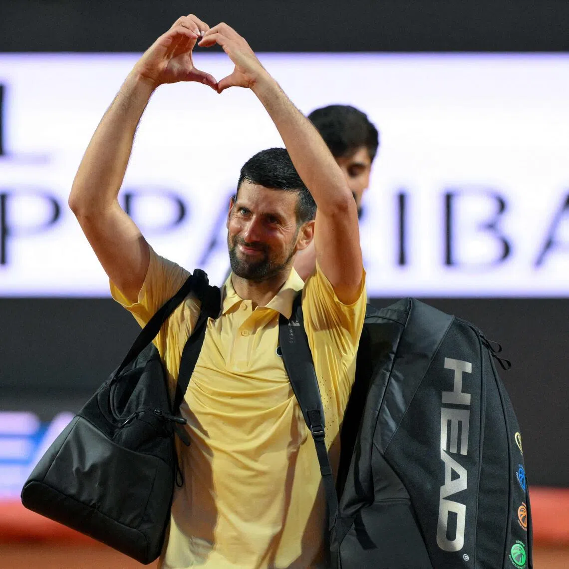 Serbia's Novak Djokovic leaving the court after his loss to Croatia's Dino Prizmic on May 8.