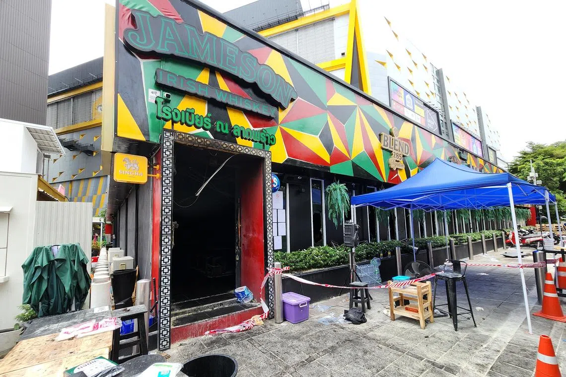 Bangkok bar fire kills 27, Thai officials say emergency exits were obstructed