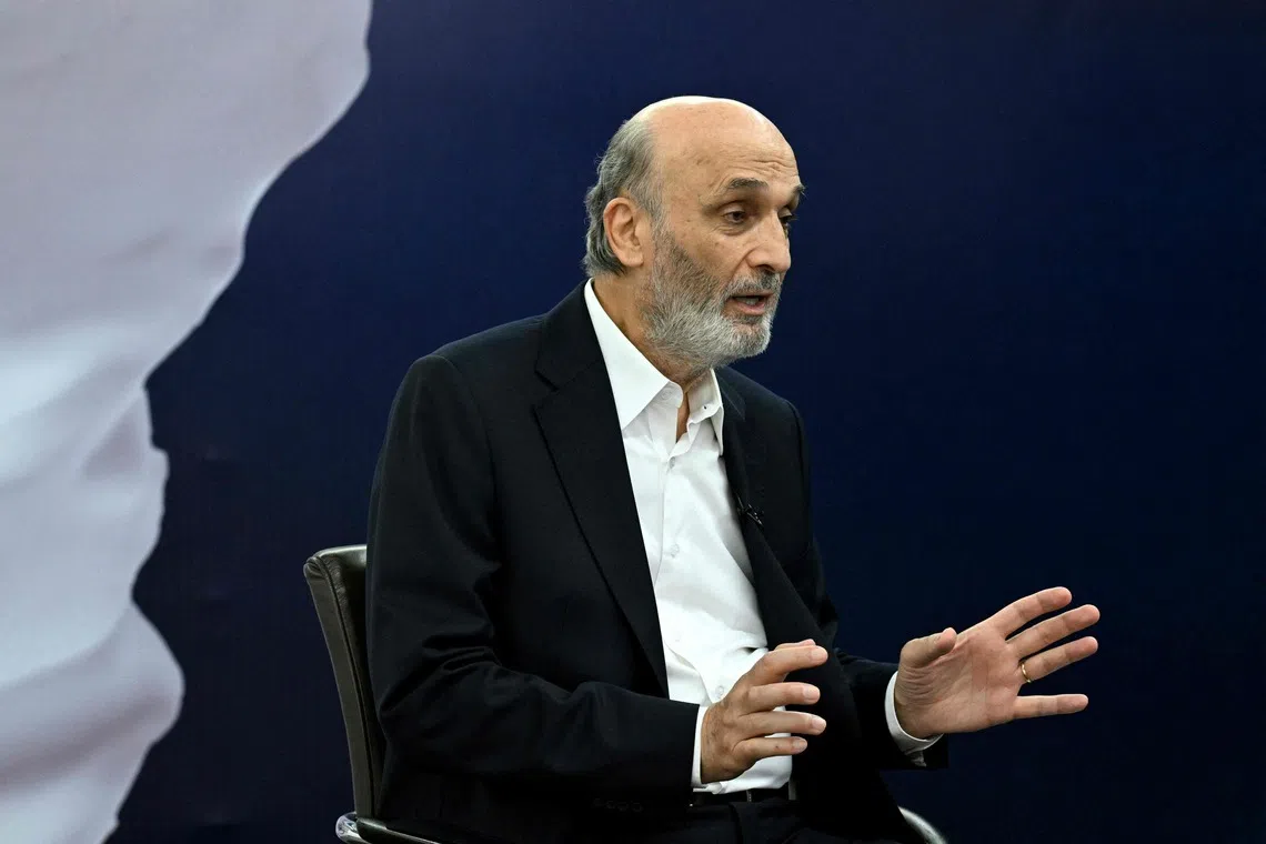 Samir Geagea said Lebanese authorities must show greater “firmness” in implementing a state monopoly on weapons.