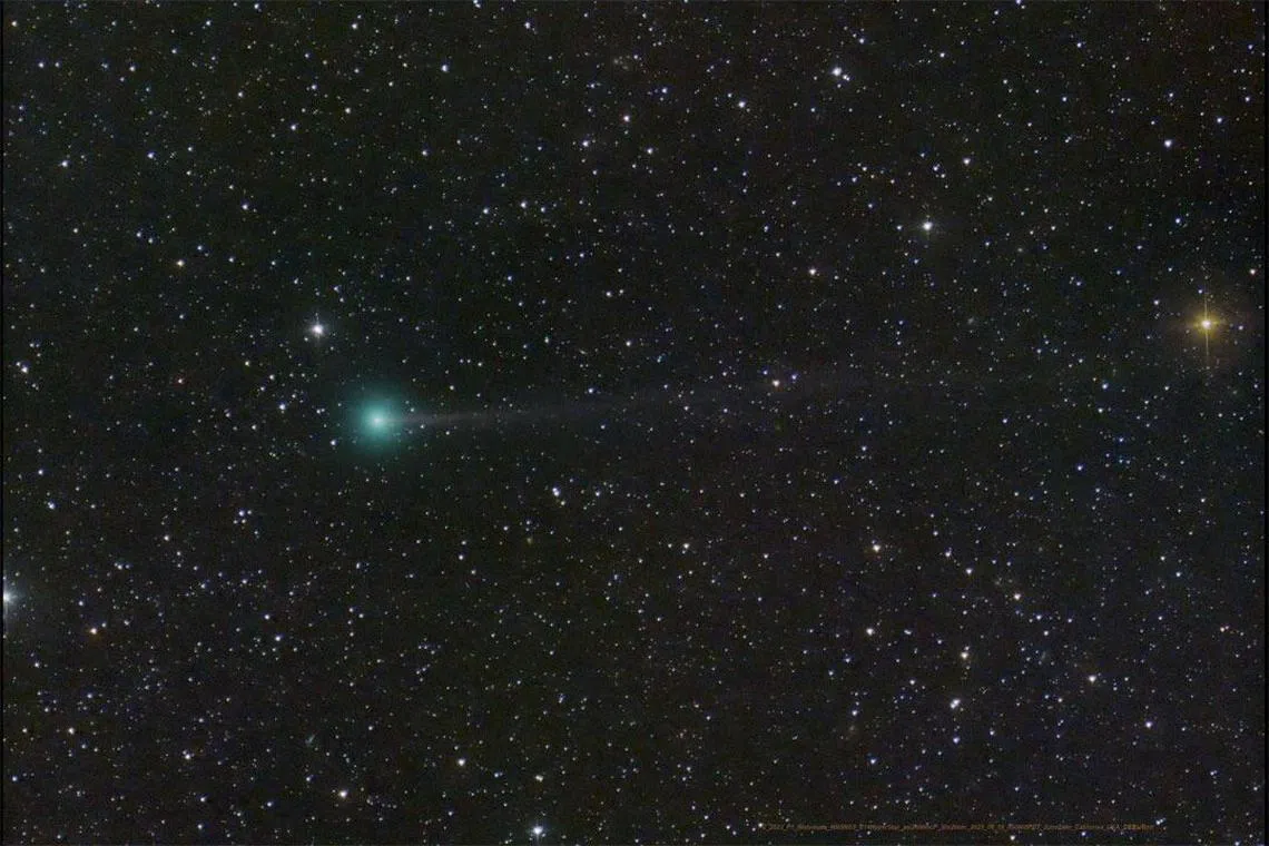 Stargazers will have a once-in-a-437-year chance to observe the Nishimura comet this weekend.