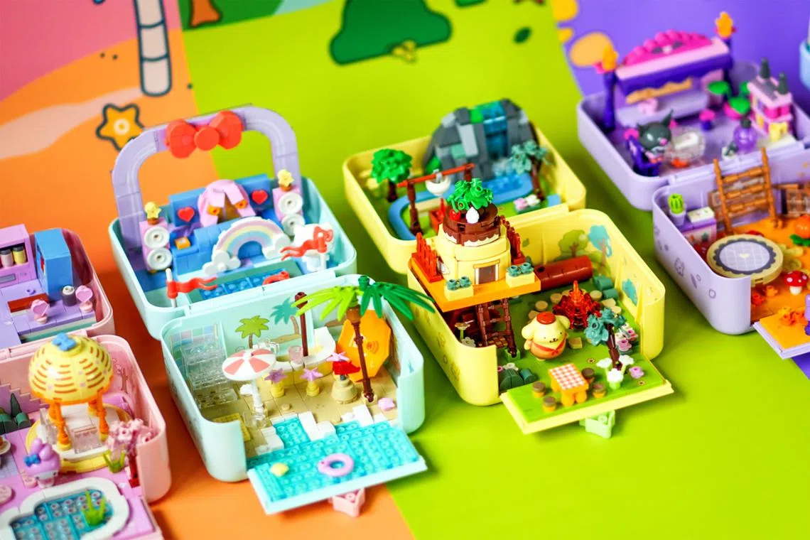 ecfun31 - Play Nation has launched Sanrio-themed miniature building block toy series.

PHOTO: PLAY NATION