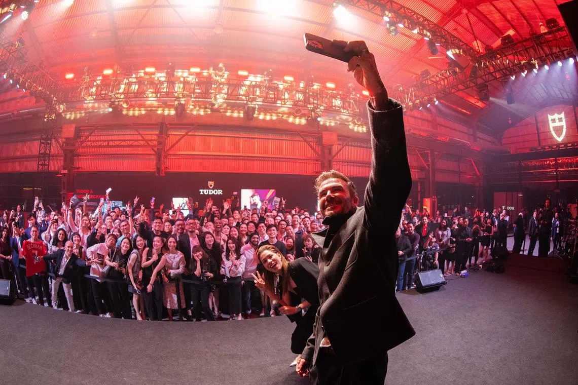 asbecks29 - Football legend David Beckham thrilling his fans at a private event held by TUDOR in Kuala Lumpur on 1 Feb. PHOTO CREDIT: TUDOR