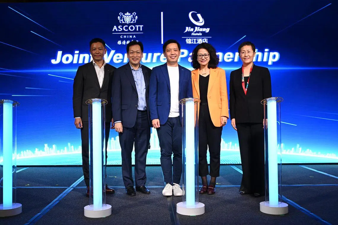 Representatives from Ascott and Jin Jiang Hotels unveiled their partnership at the Ascott Unlimited Global Marquee Event held on 23 October 2024. From left to right: Mr Joseph Wong, Managing Director of China, Ascott; Mr Kevin Goh, CEO for Ascott and CLI Lodging; Ms Zhou Wei, Vice President of Jin Jiang International Group; and Ms Wang Wei, CEO of Jin Jiang Hotels (China Region).


Source: The Ascott