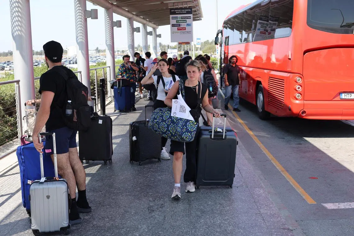 Passengers who left Israel on June 17 aboard the Crown Iris cruise ship, arriving at Larnca International Airport in Cyprus on June 18.