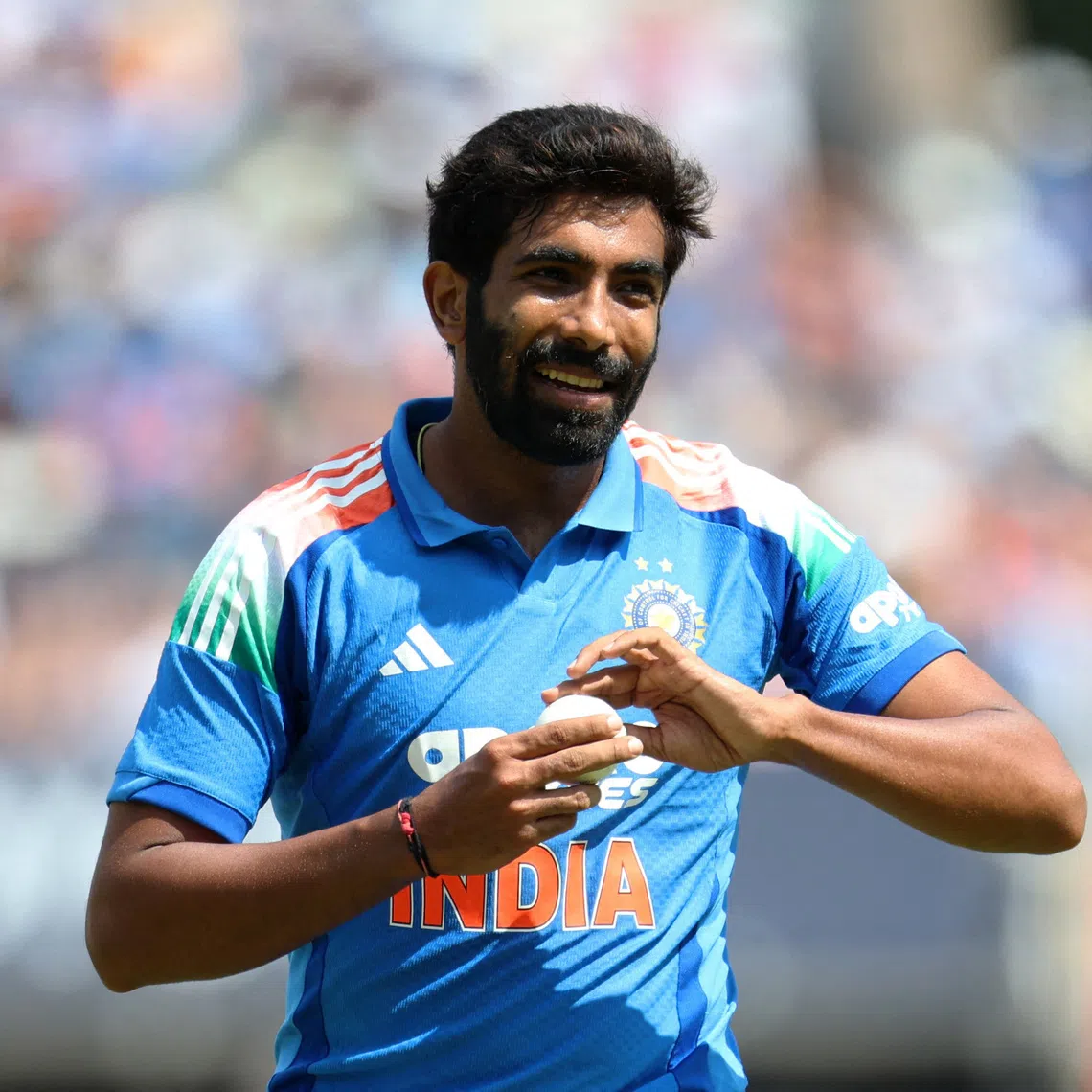 Cricket - First One Day International - England v India - Edgbaston Cricket Ground, Birmingham, Britain - July 14, 2026 India's Jasprit Bumrah in action Action Images via Reuters/Ed Sykes