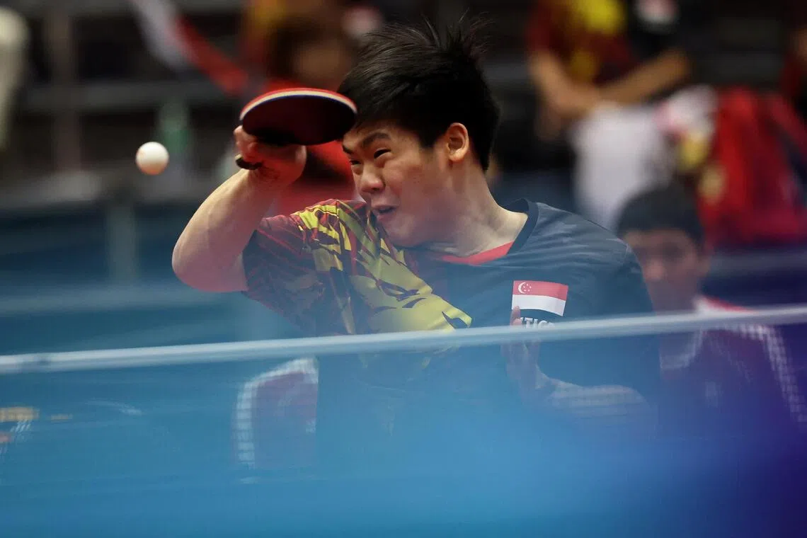 Singapore's Izaac Quek will be in action in the men's singles and doubles of the SEA Games table tennis competition on Dec 17.