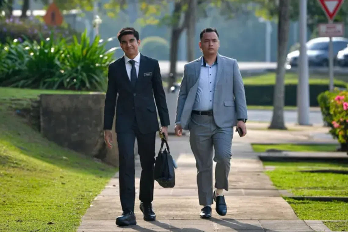 Asked about his future plans, Mr Syed Saddiq (left) said he would take some time to spend with his family. 