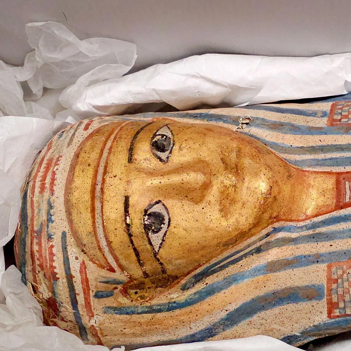 A prosecutor said the man stole a mummy mask, a collar, a piece of jewellery and the wooden cat while also causing “irreparable damage” to other items.