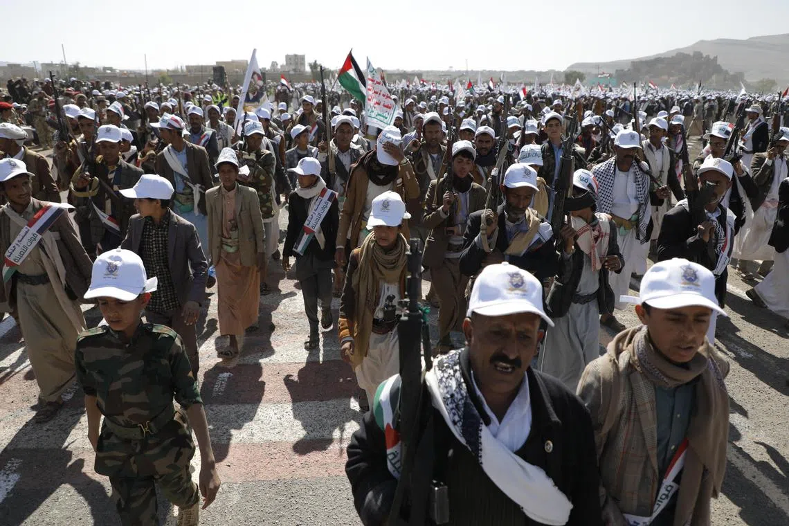 Yemen’s Houthis have been targeting vessels in the Red Sea since November to show their support for Hamas, 