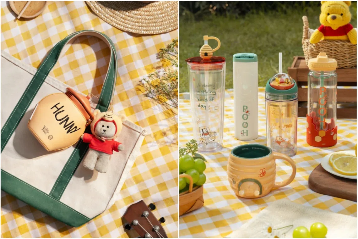 The collection includes limited-edition drinkware, collectible Starbucks Bearista keychains and reusable bags.