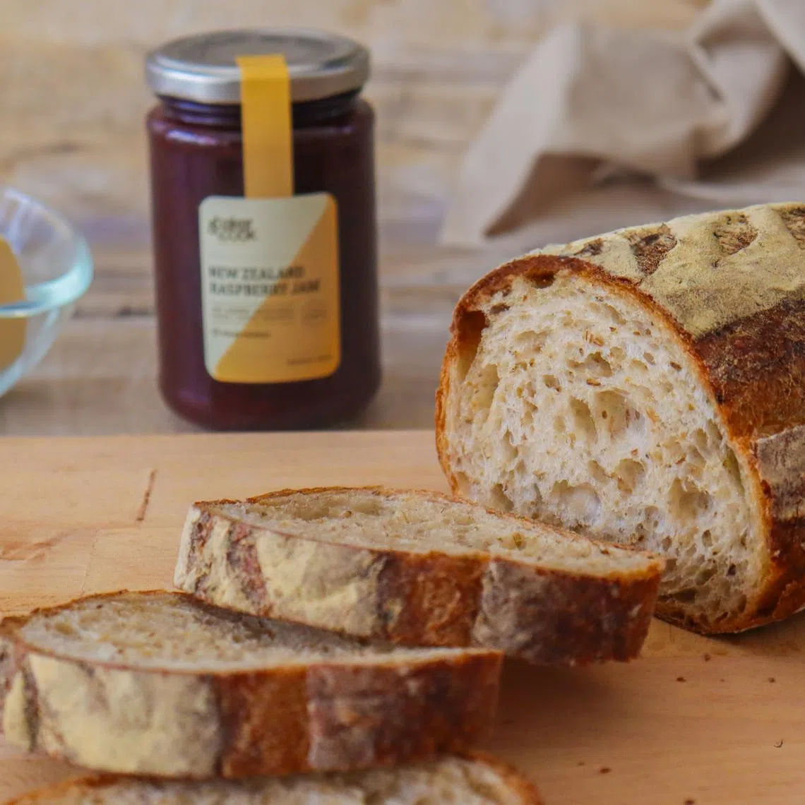 Baker & Cook NEWGrain+ Sourdough baked with Brewerkz's spent grains