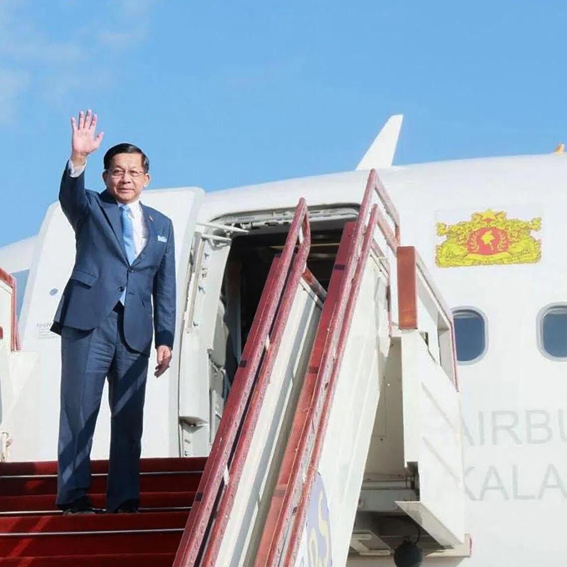 Myanmar President Min Aung Hlaing will be accorded an official welcoming ceremony at the Perdana Putra Complex on Oct 8.
