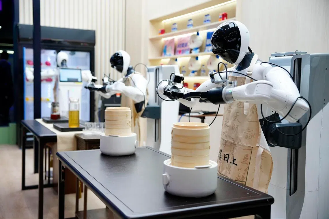 Videos such as these highy advanced humanoid robots are creating a stir among businesses but for now, they are still not ready for real-world deployment. 