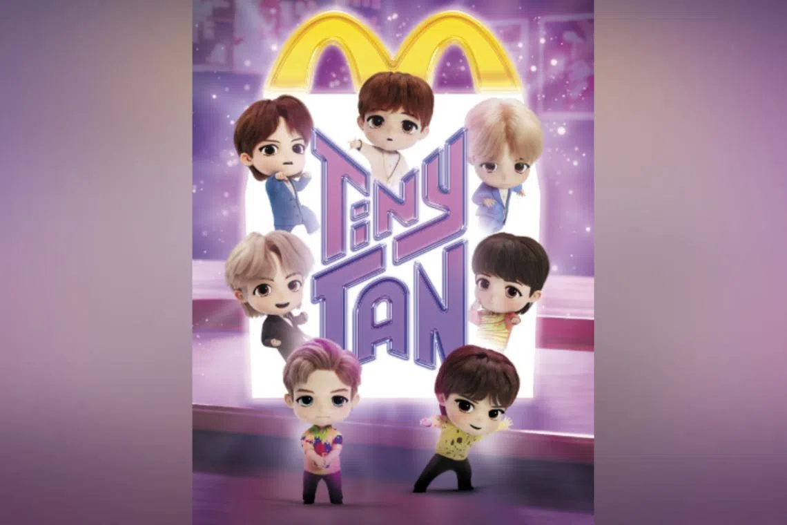 Starting Sept 3, customers in the United States will be able to collect TinyTan toys in their Happy Meals.