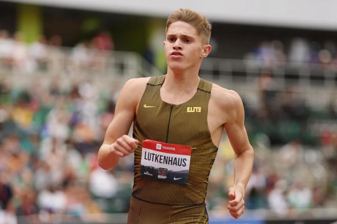 At 16 and 272 days when he runs in his heat, 
Cooper Lutkenhaus will be the youngest athlete to compete for the USA at a World Championships.