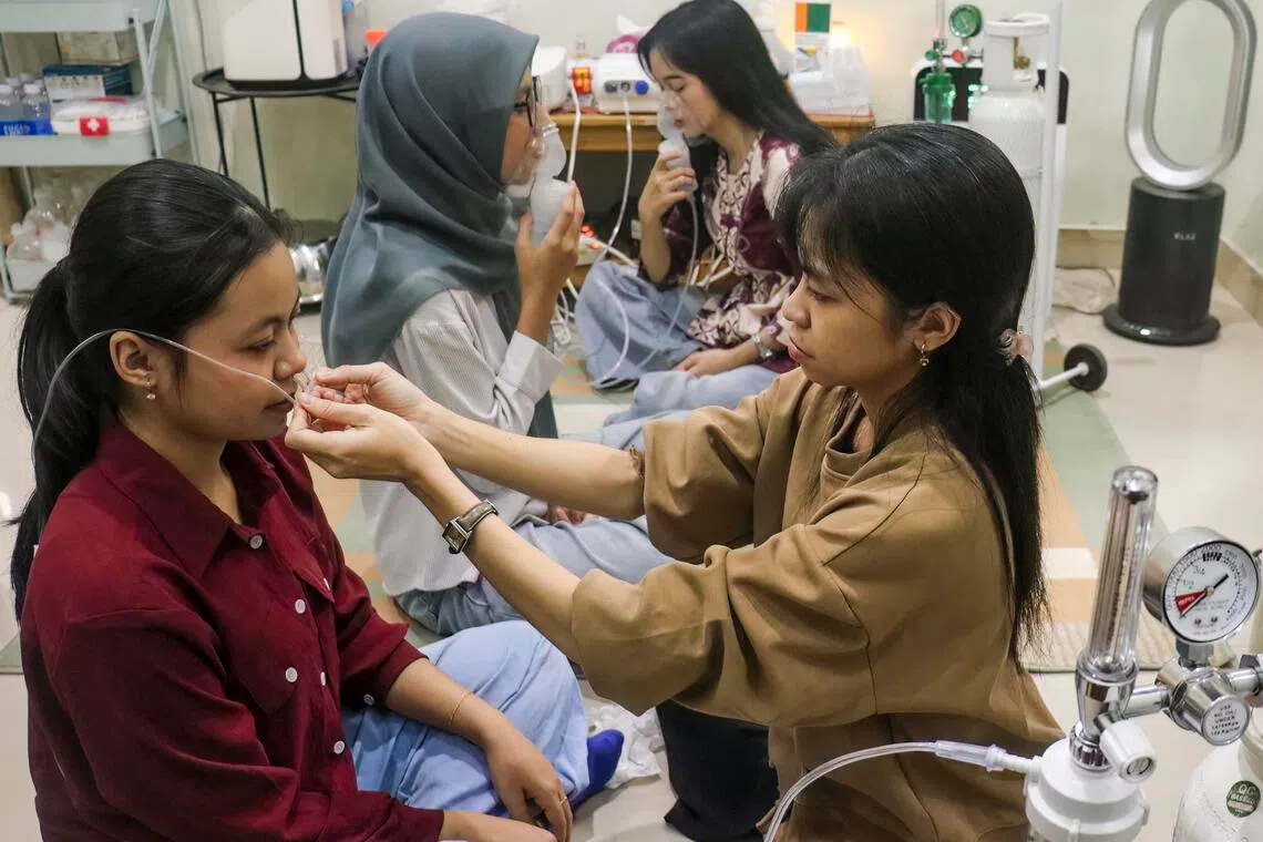 More than 300,000 people in seven provinces were laid low by respiratory tract infections from August to October, according to Indonesia’s health ministry.