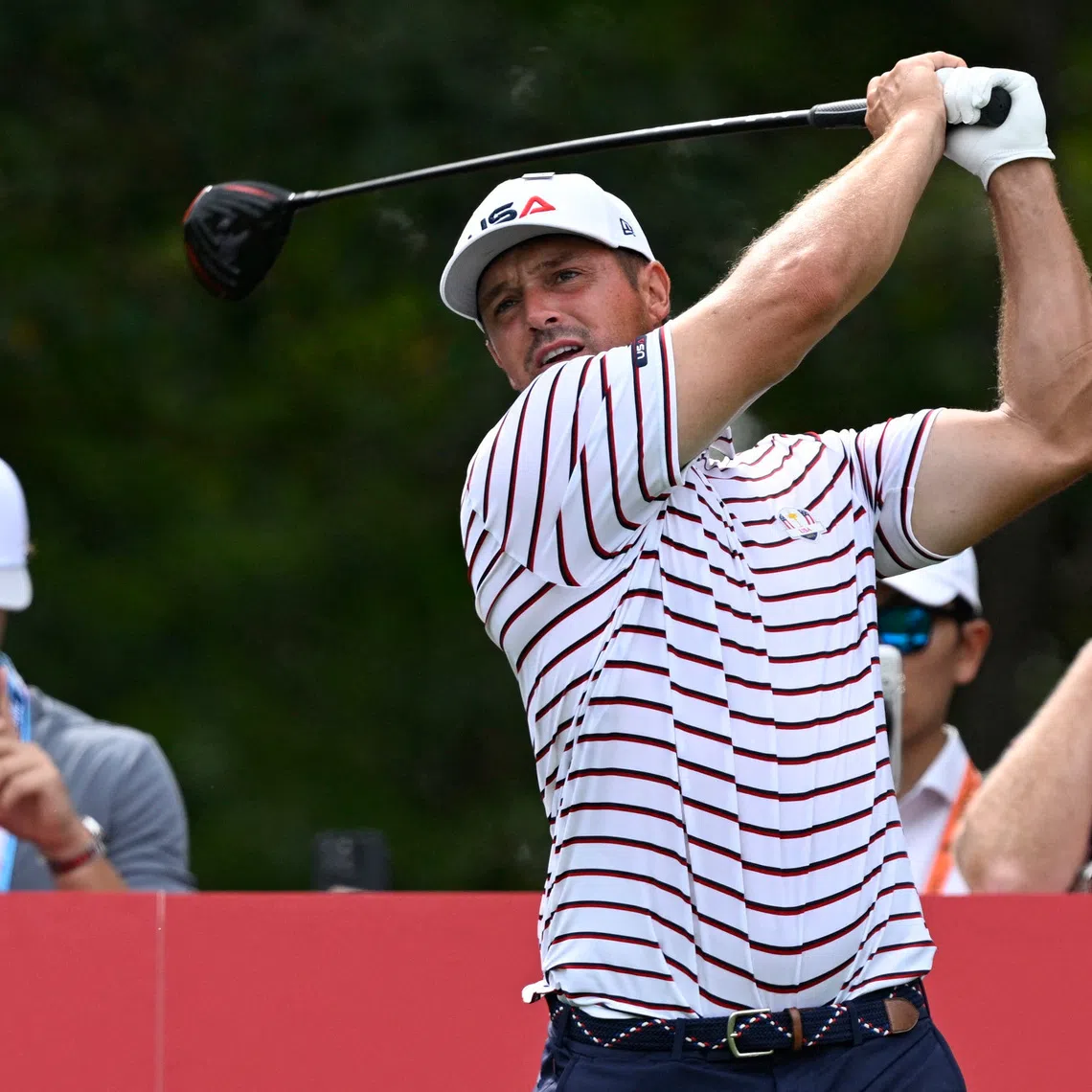 Golf - The 2025 Ryder Cup - Bethpage Black Golf Course, Farmingdale, New York, United States - September 24, 2025 Team USA's Bryson DeChambeau during a practice round IMAGN IMAGES via Reuters/Dennis Schneidler