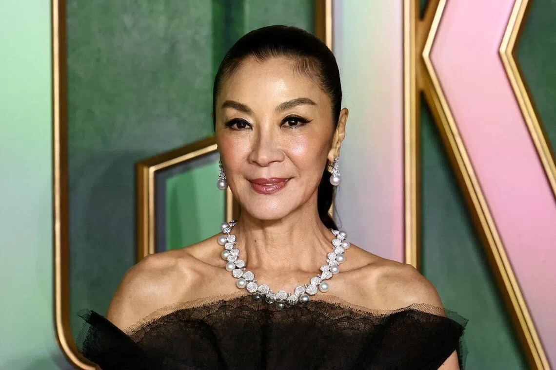 Michelle Yeoh attending the Wicked: For Good European premiere in London, Britain, on Nov 10.