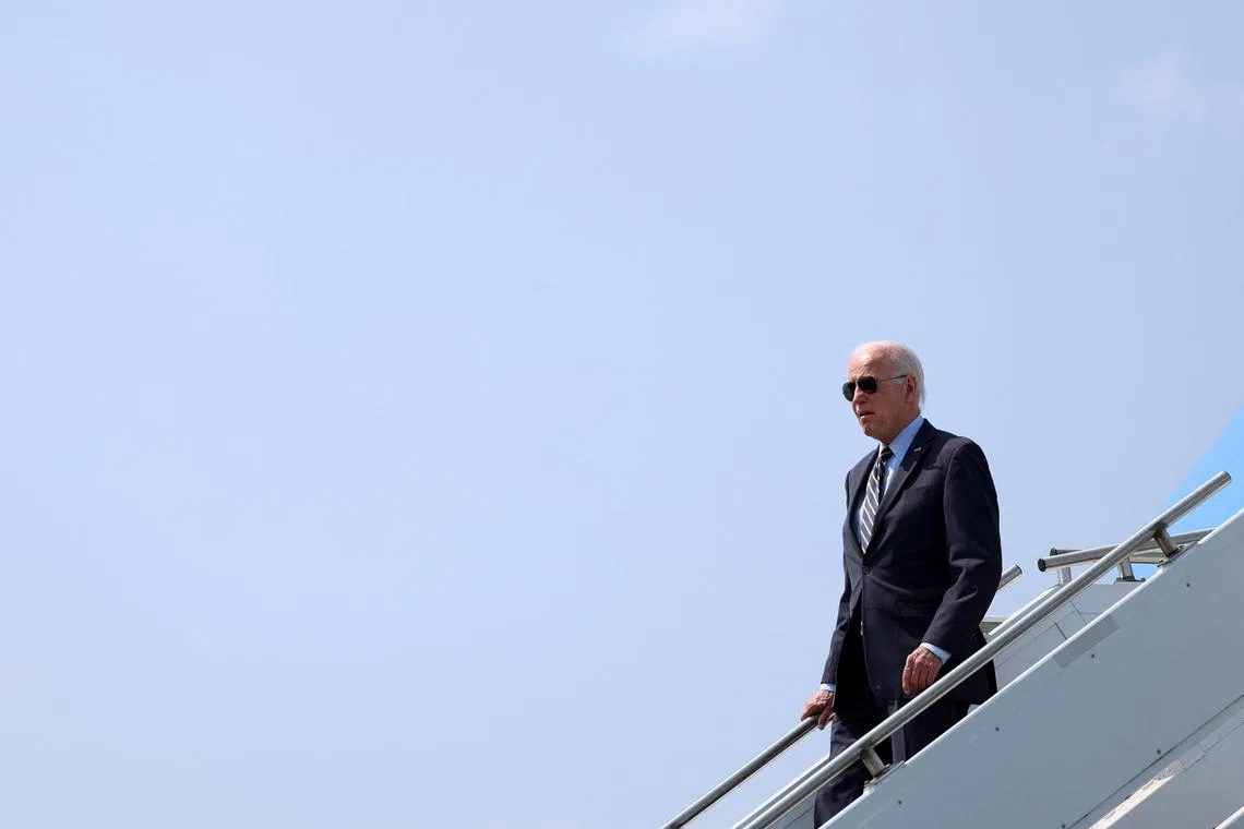 US President Joe Biden said Ukraine has to meet the same standards as Nato's other members. 