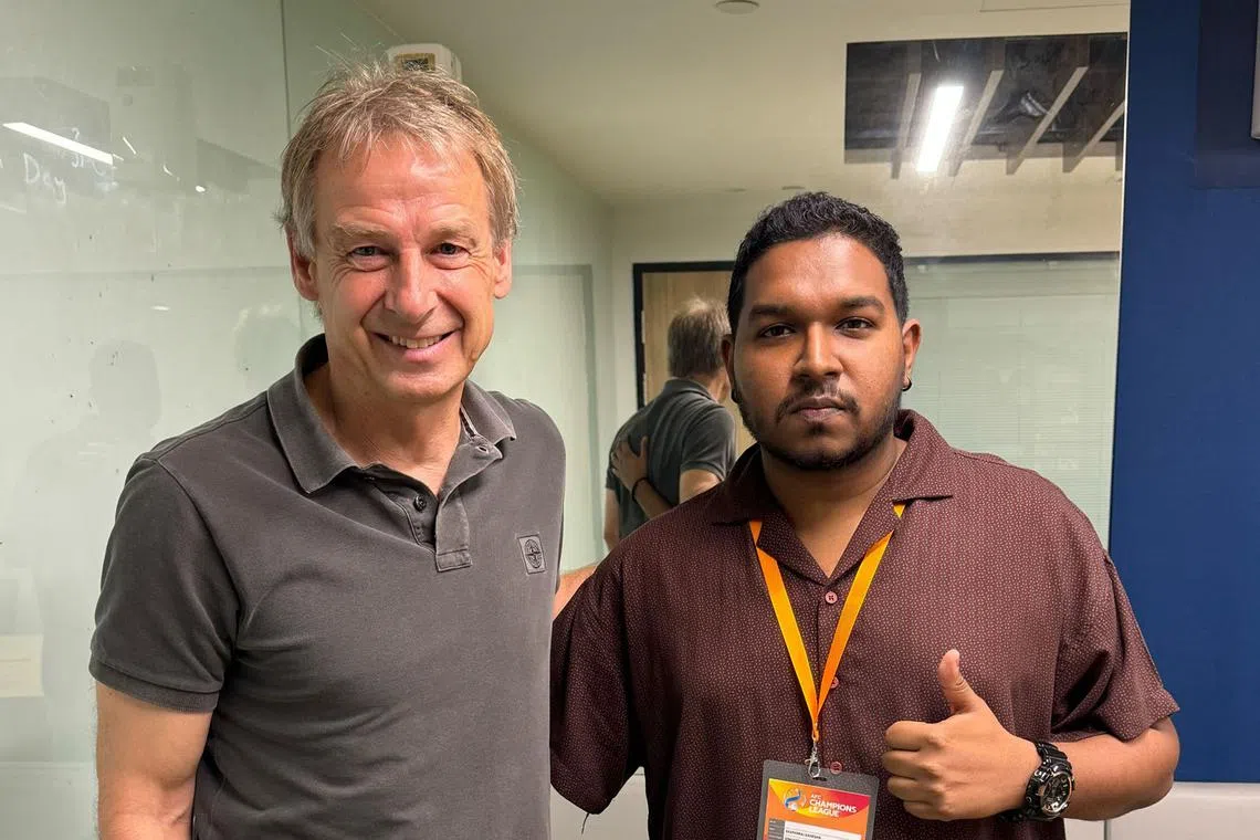 In this episode, ST Sports reporter Deepanraj Ganesan speaks to South Korea's national football coach Jurgen Klinsmann (left), as he shares how he became the striker he was and more.