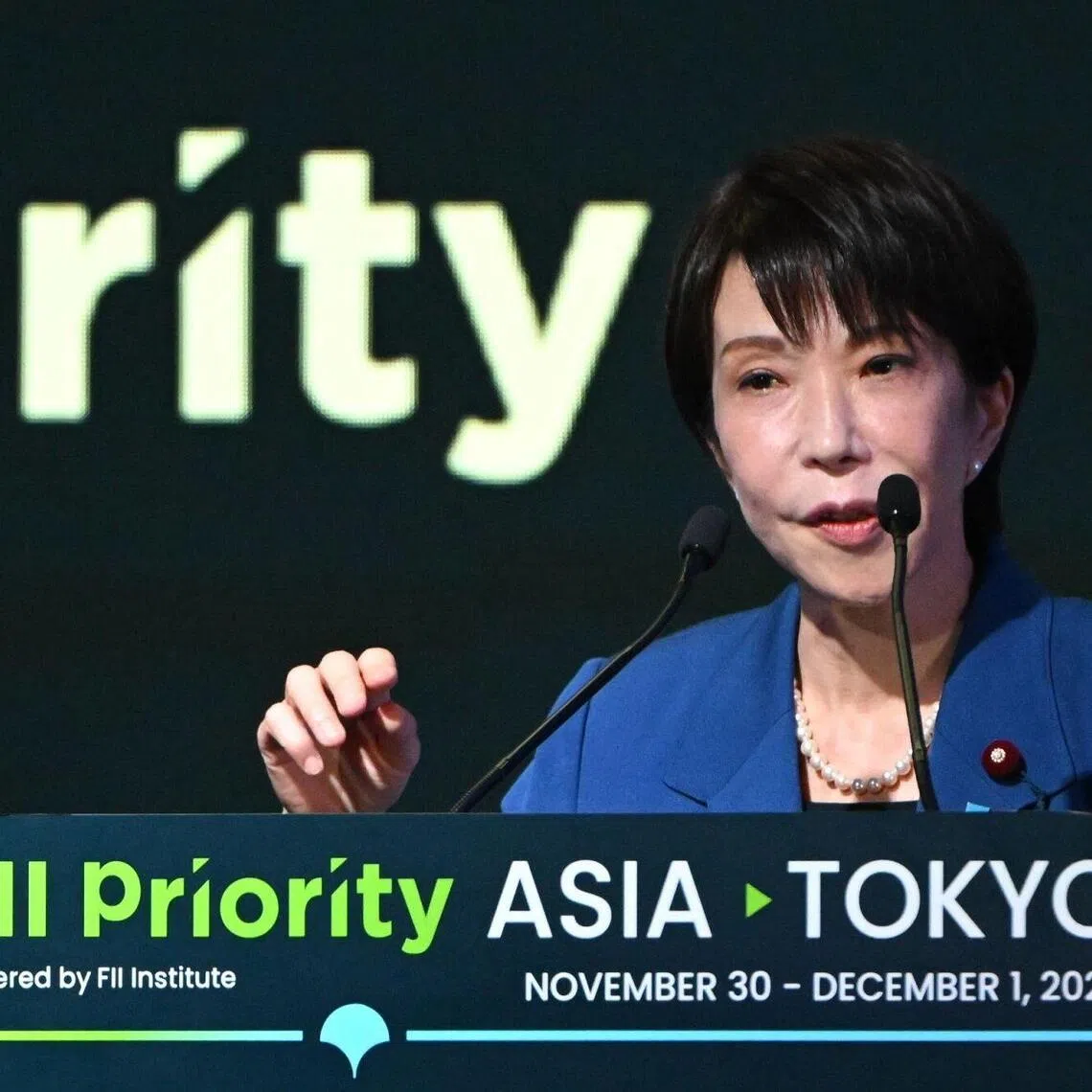 Sanae Takaichi told Parliament that Japan’s position on Taiwan hasn’t changed since a 1972 Japan-China joint communique.