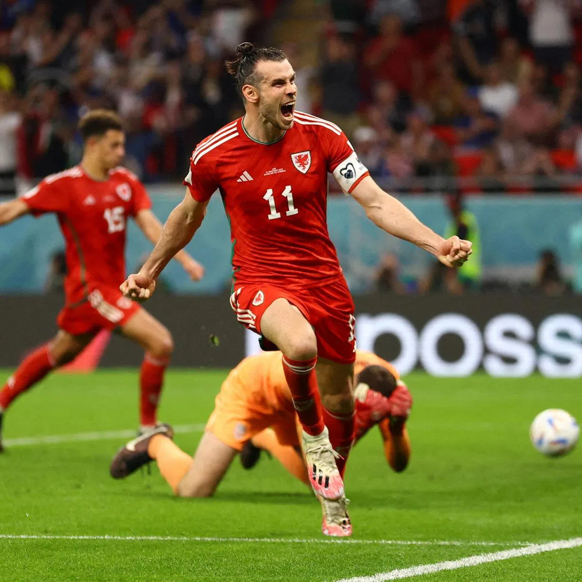 Gareth Bale scored for Wales against the United States at the World Cup in November. He retired after the tournament ended.