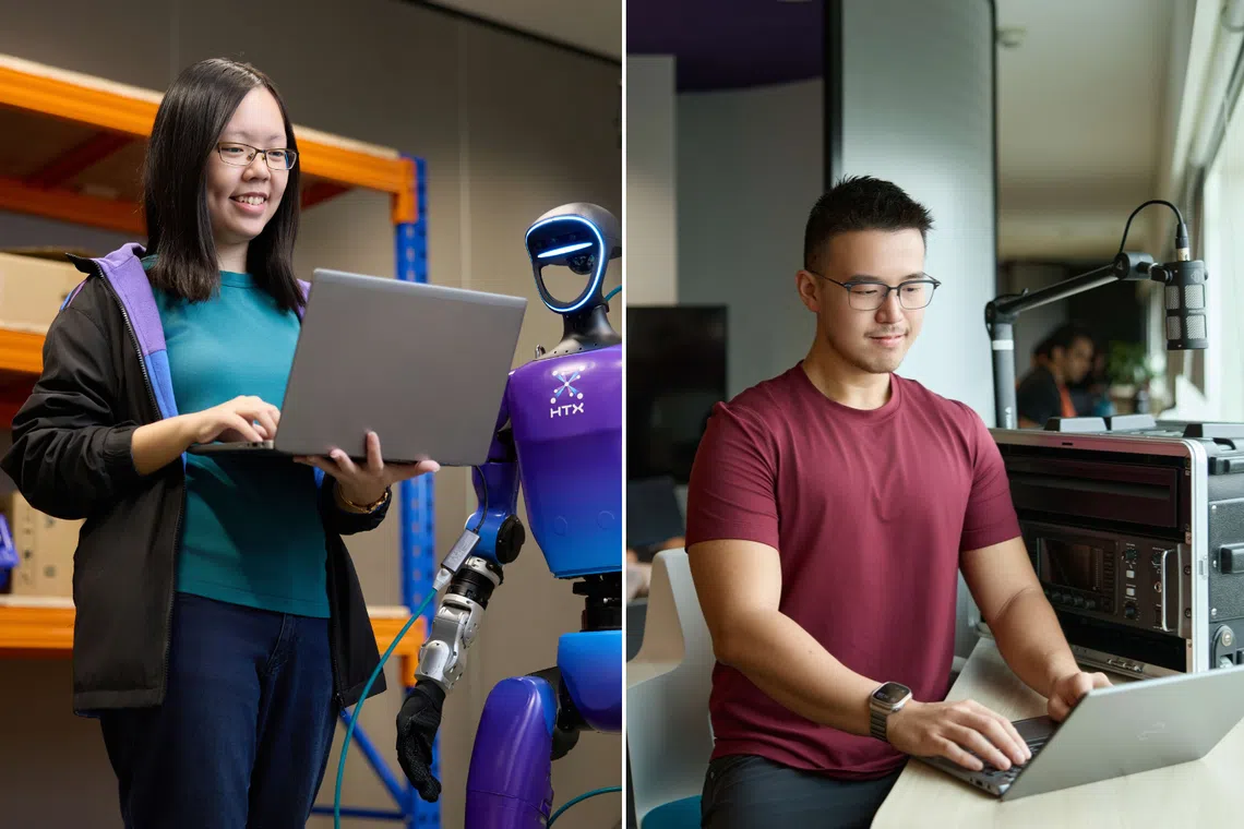 Building robots from cockroaches, teaching Singlish to AI: Meet the young officers thriving at HTX