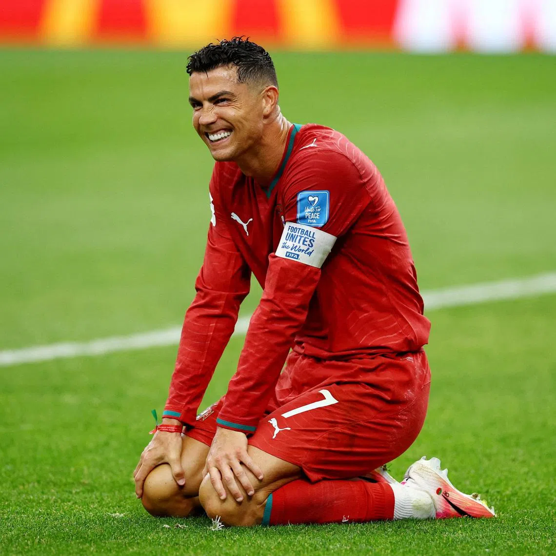 Soccer Football - FIFA World Cup 2026 - Group K - Portugal v Uzbekistan - Houston Stadium, Houston, Texas, U.S. - June 23, 2026 Portugal's Cristiano Ronaldo reacts REUTERS/Phil Noble