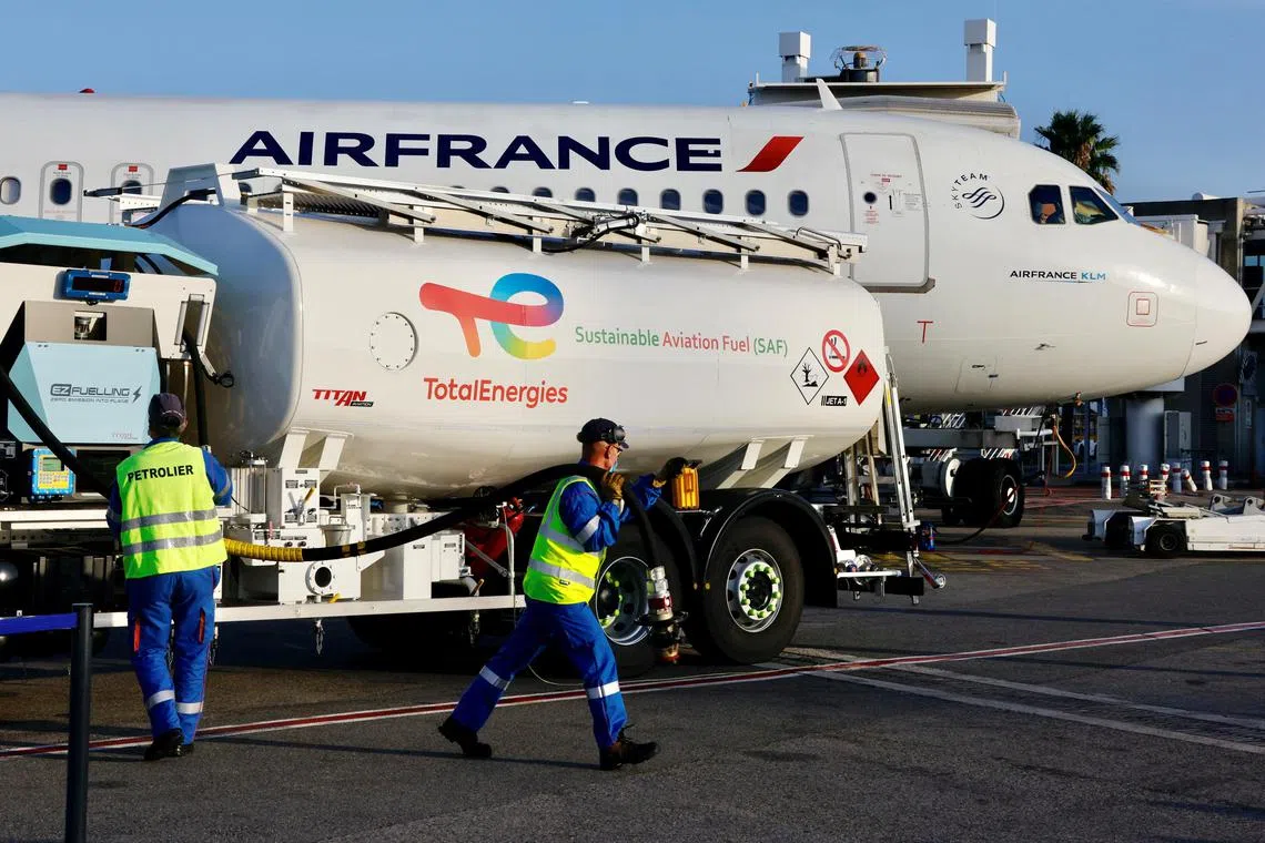 Sustainable aviation fuel is still scarce and therefore expensive.