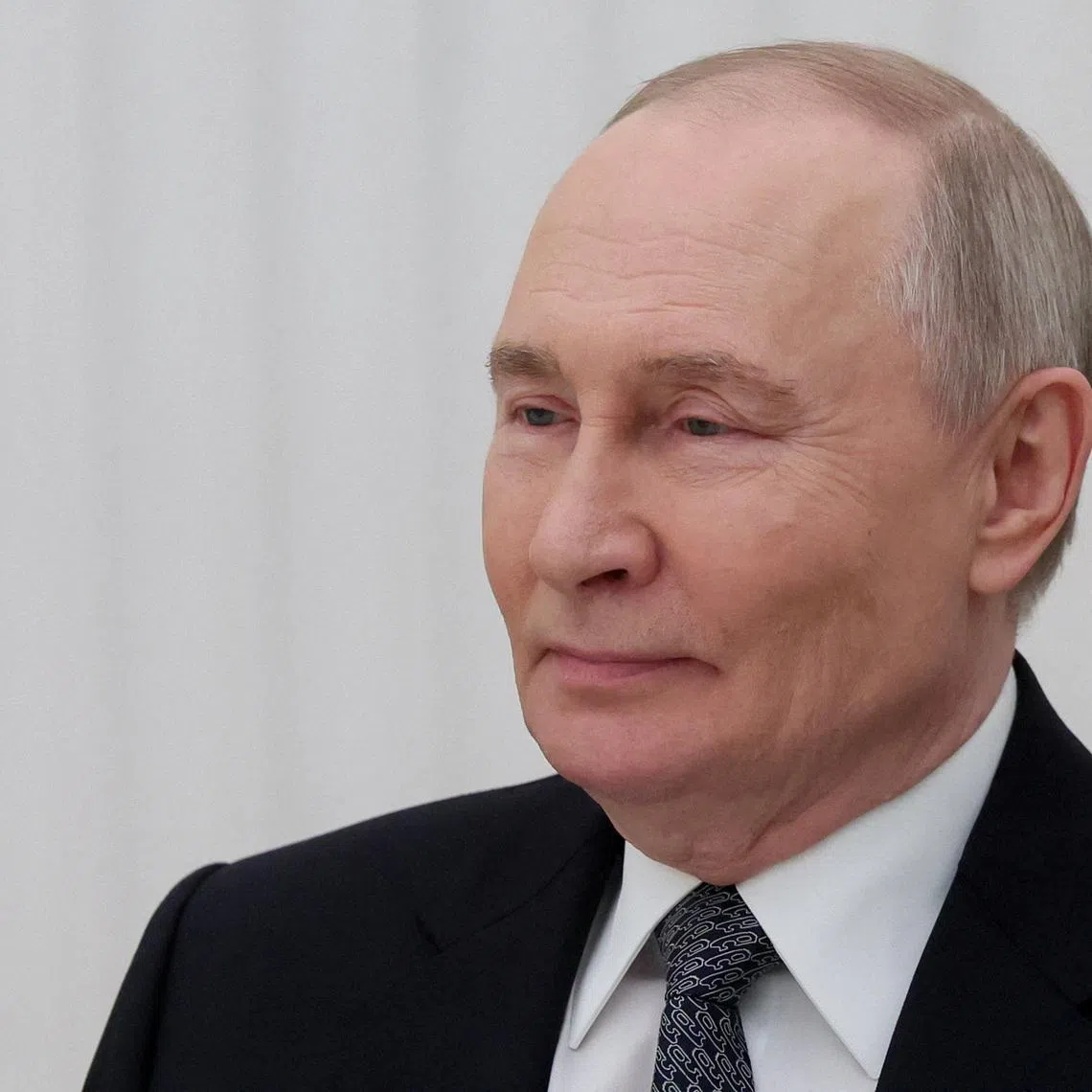 Russian President Vladimir Putin attends a meeting with Vietnamese Foreign Minister Le Hoai Trung in Moscow, Russia, February 24, 2026. Maxim Shipenkov/Pool via REUTERS