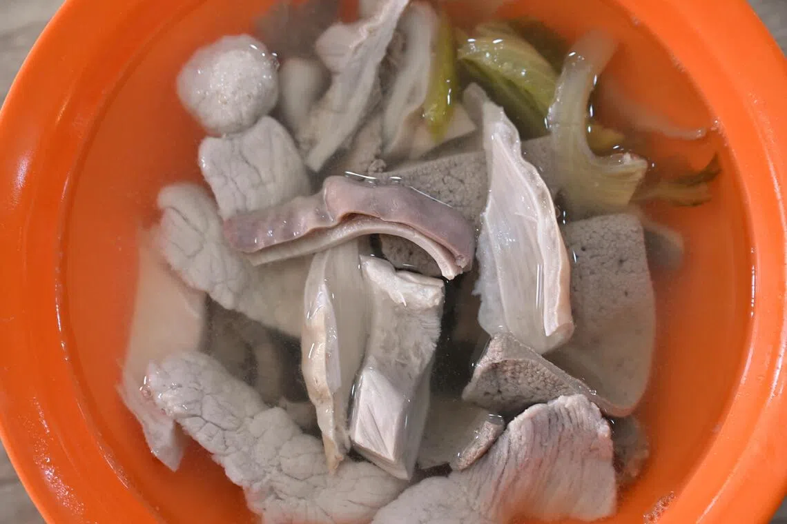 For almost three decades, one key traditional ingredient has been missing from Koh Brother Pig’s Organ Soup’s bowl—pig’s blood curd.