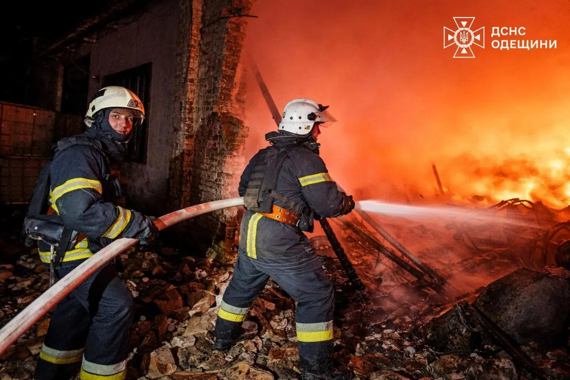 Russia launches over 300 drones, missiles at Ukraine overnight