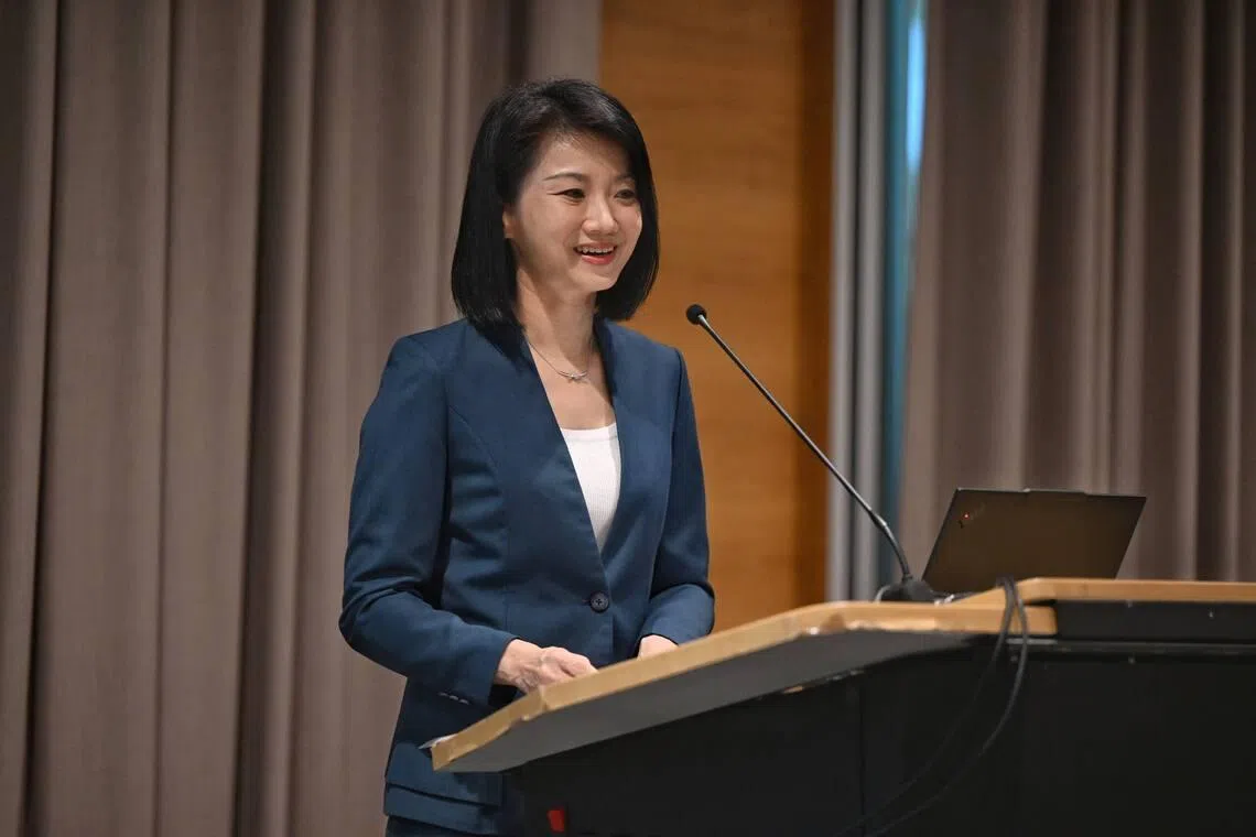Senior Minister of State for National Development and Transport Sun Xueling speaking at the Singapore Estate Agents Conference on July 28.