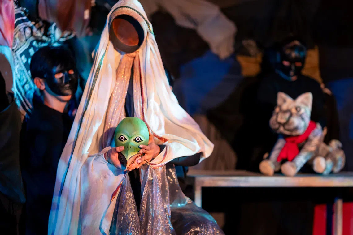 Cat And The Faceless Maiden is one of a trio of stories in the latest staging of Puppet Origin Stories. 