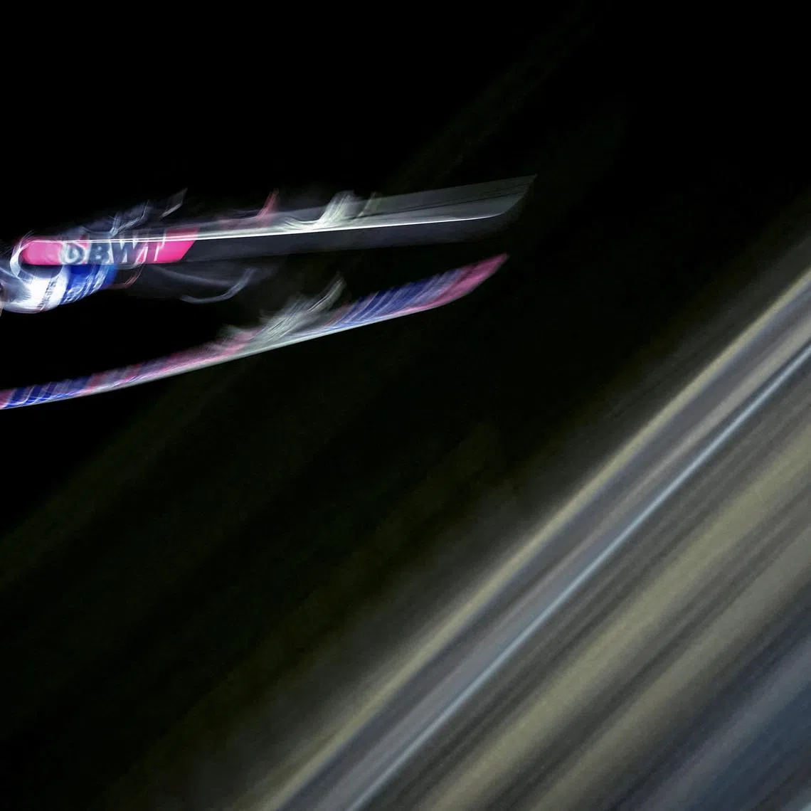 Nordic Skiing - FIS Nordic World Ski Championships - Ski Jumping - Trondheim, Norway - March 1, 2025 Norway's Marius Lindvik in action during the men's individual HS102 trial round REUTERS/Kai Pfaffenbach