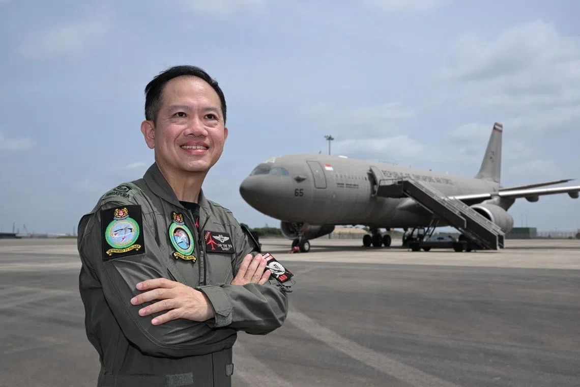 Air crew specialist Chin Yew Wen was among those looking after the welfare of the passengers.