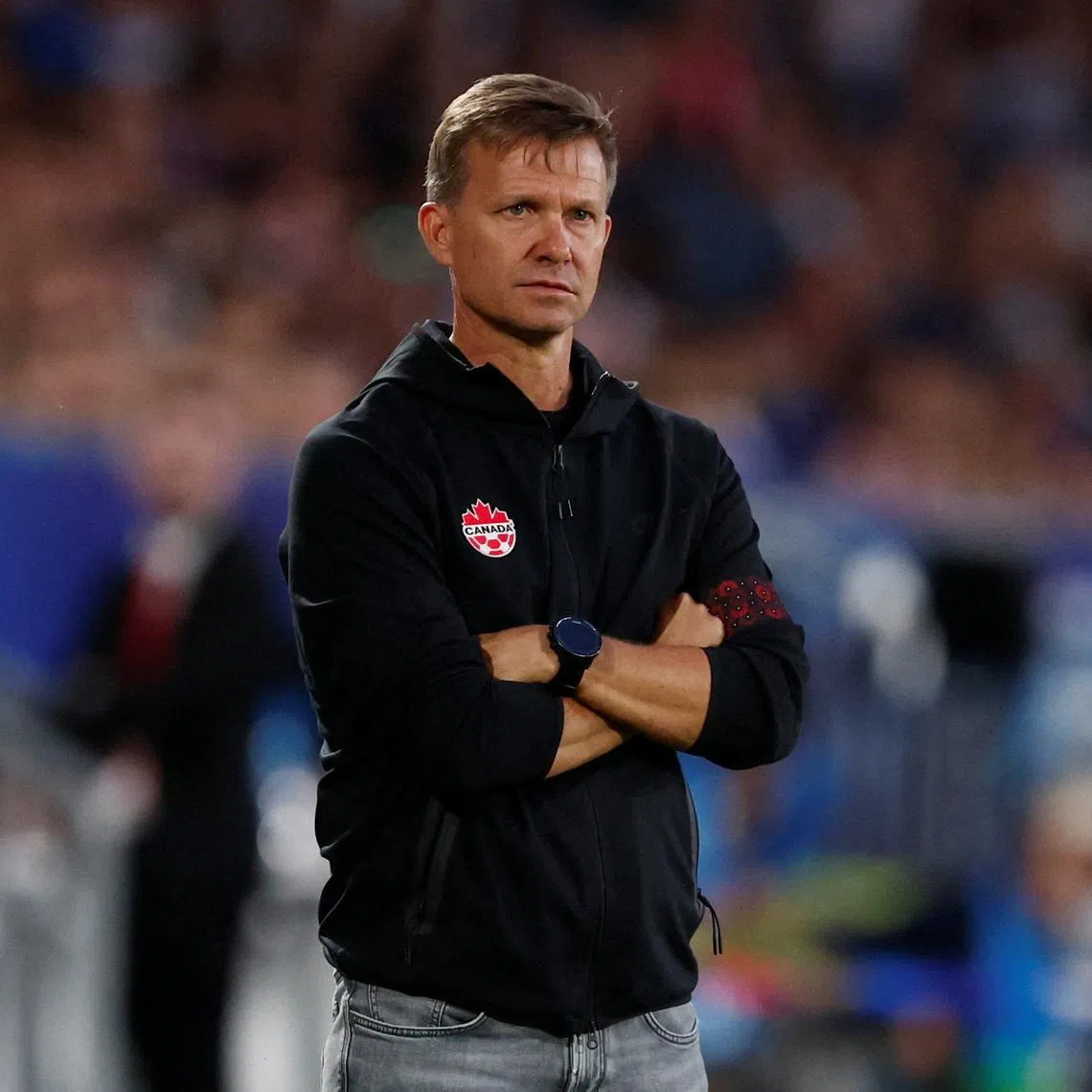 FILE PHOTO: Soccer Football - International Friendly - France v Canada - Stade Matmut-Atlantique, Bordeaux, France - June 9, 2024 Canada coach Jesse Marsch REUTERS/Stephane Mahe/File Photo