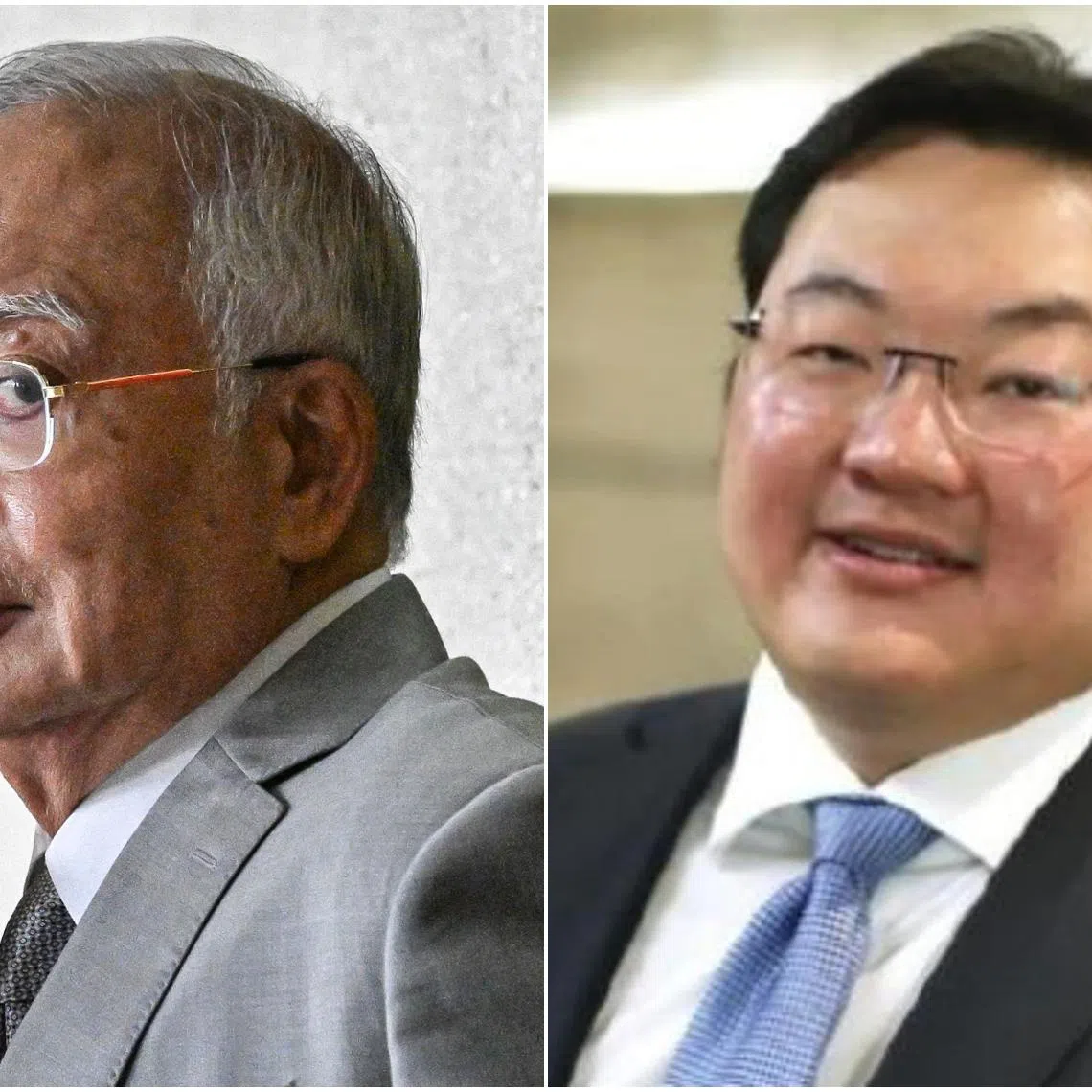 Najib (left) said he was falsely implicated in the case merely due to Jho Low’s presence at his residence.
