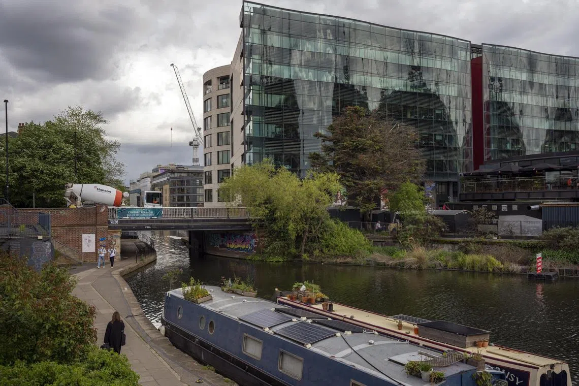 The Guardian and Observer building in the KingÕs Cross area of London on May 9, 2023. The British media company is also changing its internal processes following a New York Times investigation into a former star political columnist.