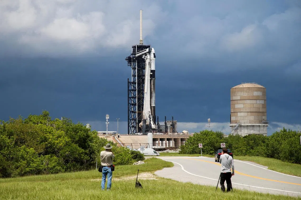 SpaceX pushed back the Polaris Dawn launch over unfavourable weather conditions. An earlier attempt to launch was scrapped due to a helium leak on a line connecting the tower to the rocket.