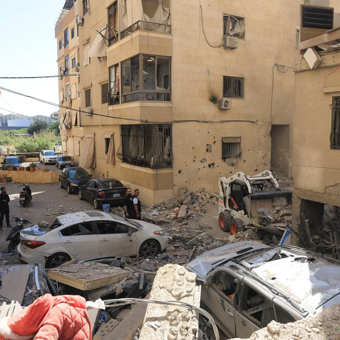 A view of the damage at the site of an Israeli strike on Beirut's southern suburbs, Lebanon, May 28, 2026. REUTERS/Raghed Waked
